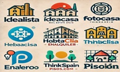 Logoer af top ejendomswebsteder i Spanien