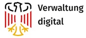 Logo for Verwaltung Digital - Tysklands digitale platform med forklaring om §34c GewO-licens